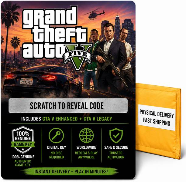Grand Theft Auto V PC Activation Code Enhanced Edition with Game and Expansion Pack
