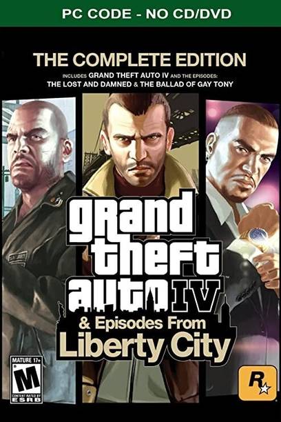 Grand Theft Auto IV: The Complete Edition Rockstar Club PC Code (No CD/DVD). Special Edition