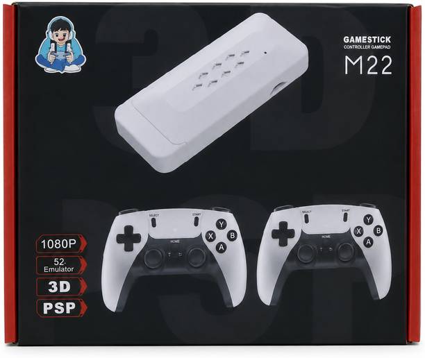 M22 Retro Game Stick with Dual 2.4G Wireless Controllers for TV Video Games