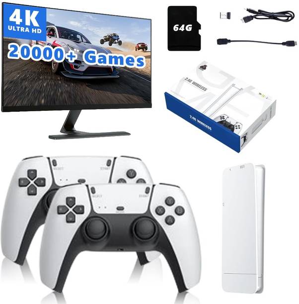 GameStick 2.4G Wireless Controller 4K HD Console Built-in 10k+ Retro Games AX5 Bundle Edition