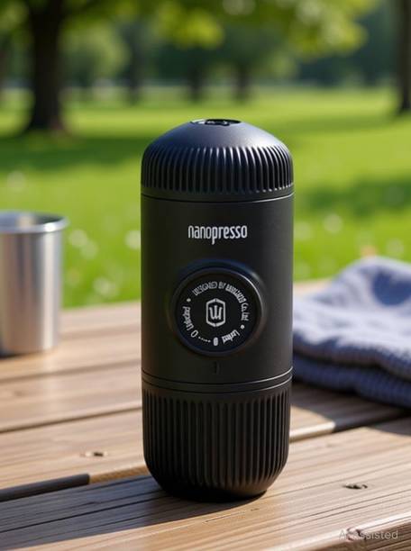 wacaco Nanopresso Manually operated Mini Portable Espresso Maker- With Adapter Personal Coffee Maker