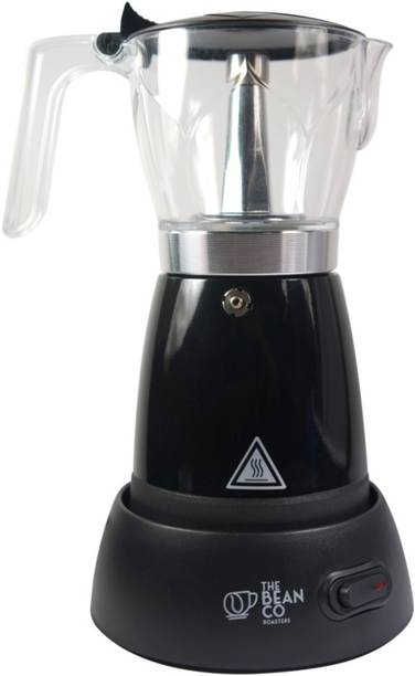 THE BEAN CO Electric Moka Pot Coffee Maker | 300ML | 6 Cup Espresso Pot 6 Cups Coffee Maker
