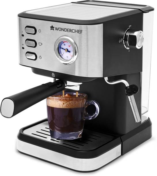 WONDERCHEF Regenta Espresso Coffee Machine With Steamer for Cuppuccino 19 Bar Coffee Maker