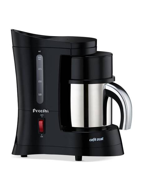 Preethi Cafe Zest CM 210 450W Coffee Machine for Home | 500ml Capacity 10 Cups Coffee Maker