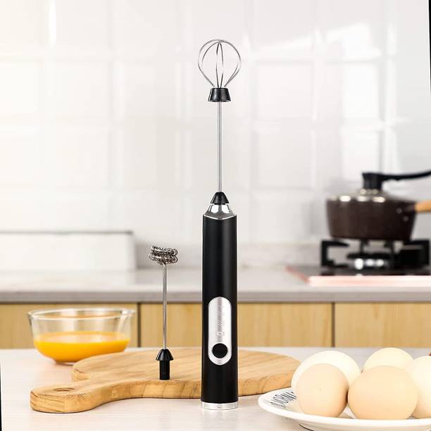dhriyag Milk Frother 3-Speed Electric for Coffee with Whisk and Mixer, Stand-up Design 5 Cups Coffee Maker