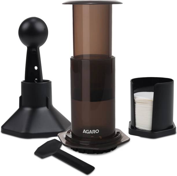 AGARO Regency Manual Press Coffee Espresso Maker, Travel Coffee Maker, Personal Coffee Maker
