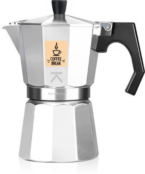 KenBerry Aluminium Stovetop, Espresso Coffee Filter Italian Style Mocha, Brewing 300 ML 6 Cups Coffee Maker