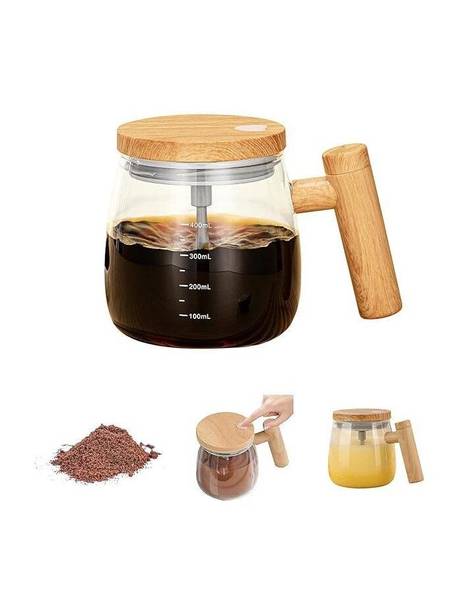 KENVI 400ml Self-Stirring Electric Mug High-Speed Portable Mixing Cup for Coffee, Milk 4 Cups Coffee Maker