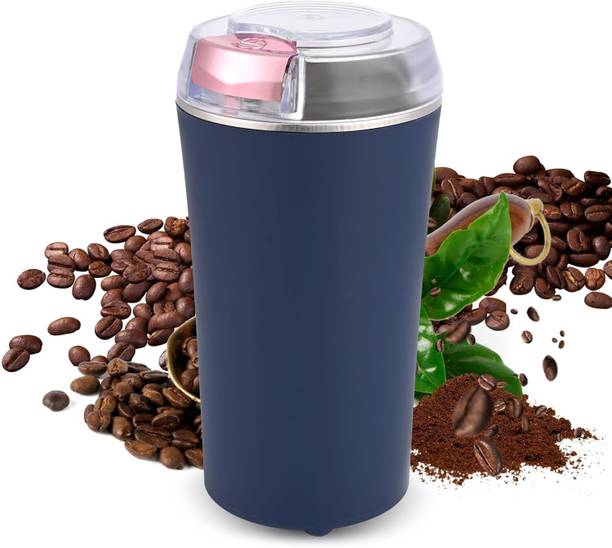 TASTORA 4-Blade Electric Coffee Grinder, 200W Stainless Steel Portable Mixer 2 Cups Coffee Maker