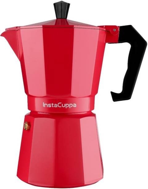 InstaCuppa Classic Stovetop Moka Pot Espresso Maker, Italian Style Percolator Coffee Maker 3 Cups Coffee Maker