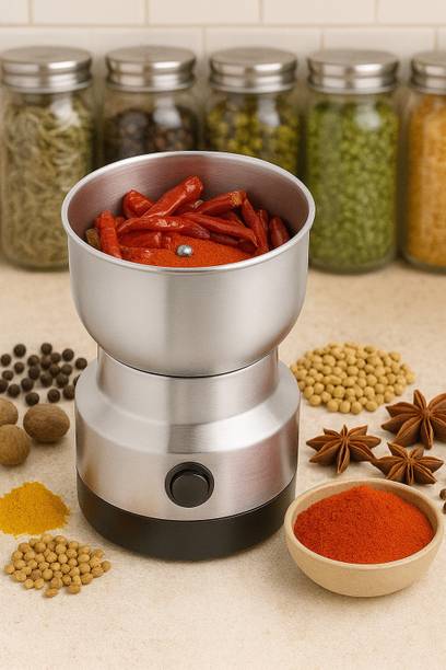 MinzAy Electric Coffee Grinder Mini Grinder for Coffee Spices Dry Fruits Grain Masala Personal Coffee Maker