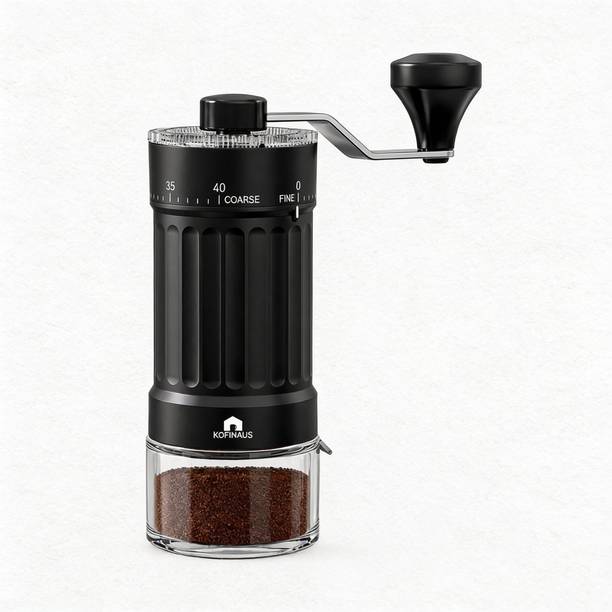KOFIHAUS Manual Coffee Grinder for Espresso, French Press, Pour Over & Cold Brew 2 Cups Coffee Maker