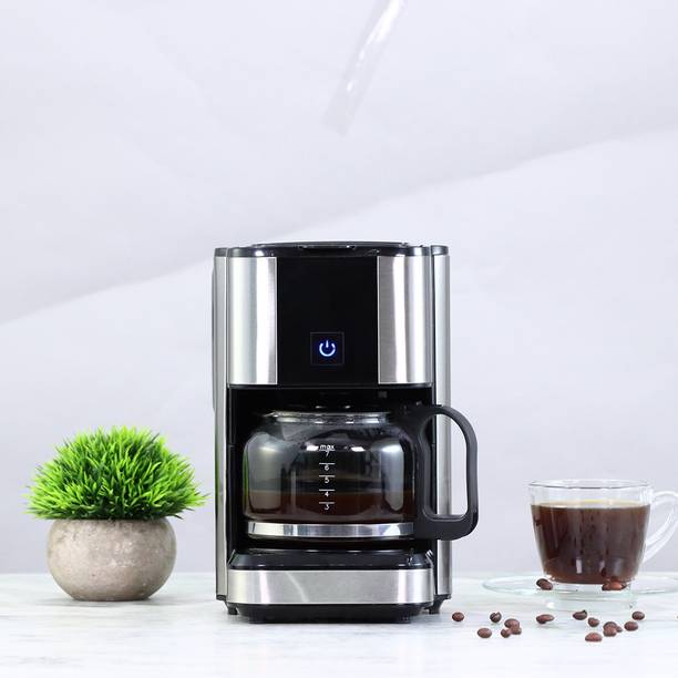 WONDERCHEF Regalia Brew Coffee Maker, Makes 7 Cups Coffee, Removable Filter, With Keep Warm Plate, 2 Years Warranty, 700ml, 550W - Black 7 Cups Coffee Maker
