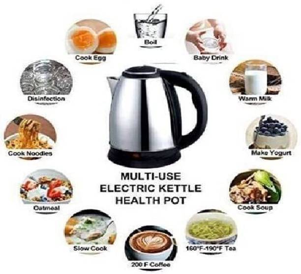 ND BROTHERS Scarlet Electric Kettle 2L Design for Hot Water, Tea,Coffee,Milk. 4 Cups Coffee Maker