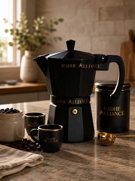 RADHE ALLIANCE MOKA POT00001 3 Cups Coffee Maker