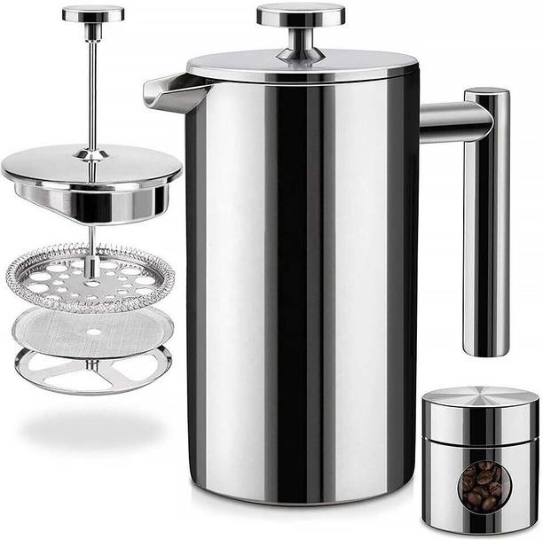 SUPVOX French Press Coffee Maker 600ML Double Insulated 4 Cups Coffee Maker