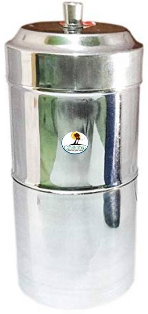 CHILLATAI Stainless Steel Filter Coffee Maker, Coffee Maker 400 ml 2 Cups Coffee Maker