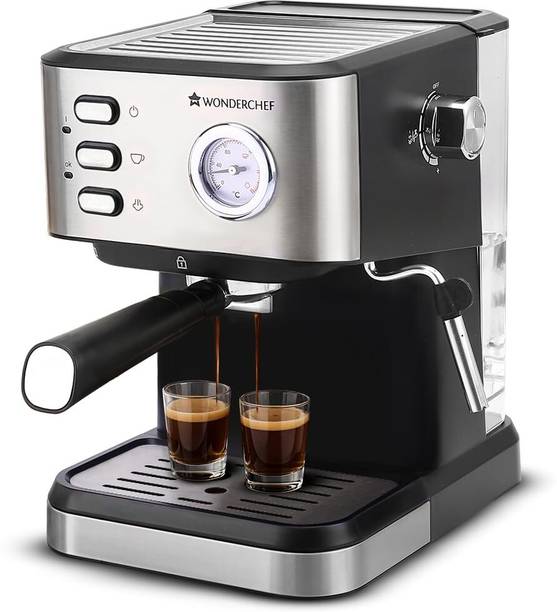WONDERCHEF Regenta Espresso Coffee Machine With Steamer for Cuppuccino 19 Cups Coffee Maker