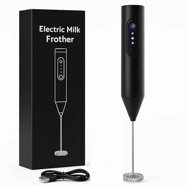 FINARO Milk Frother USB Rechargeable Electric Coffee Beater/Maker 10 Cups Coffee Maker