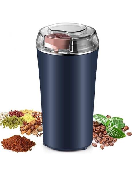 TRK HUB Electric Dried Spice Coffee Grinder Chopper Crusher with 4 Stainless Steel Blade Personal Coffee Maker