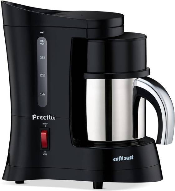 Preethi Café Zest Black - Drip Coffee Maker 25 Cups Coffee Maker