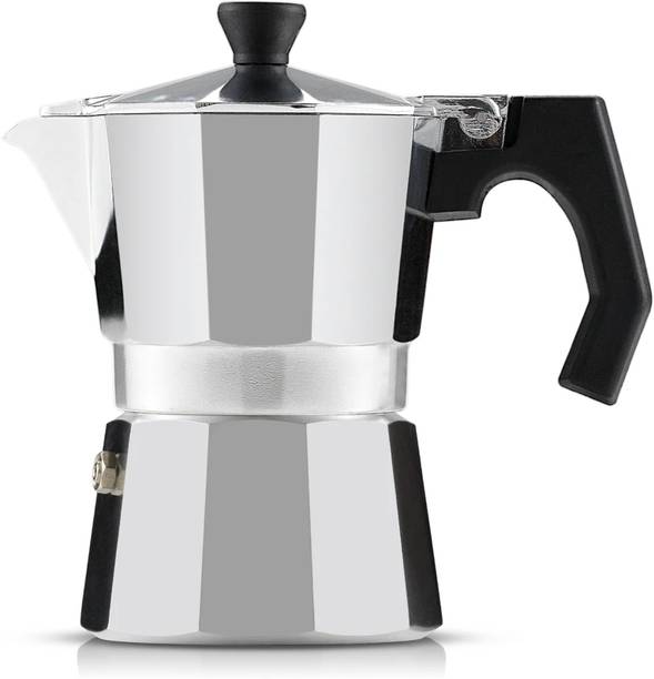 THE BEAN CO Classic Moka Pot | Premium Aluminium | Stovetop | Espresso Coffee Maker 300 ml 6 Cups Coffee Maker