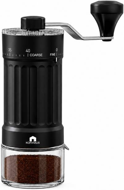 KOFIHAUS Manual Coffee Grinder for Espresso, French Press, Pour Over & Cold Brew 2 Cups Coffee Maker