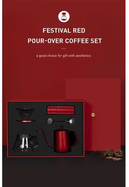 TIMEMORE C3S Pour Over Set Fish 03 | Festival Red 3 Cups Coffee Maker