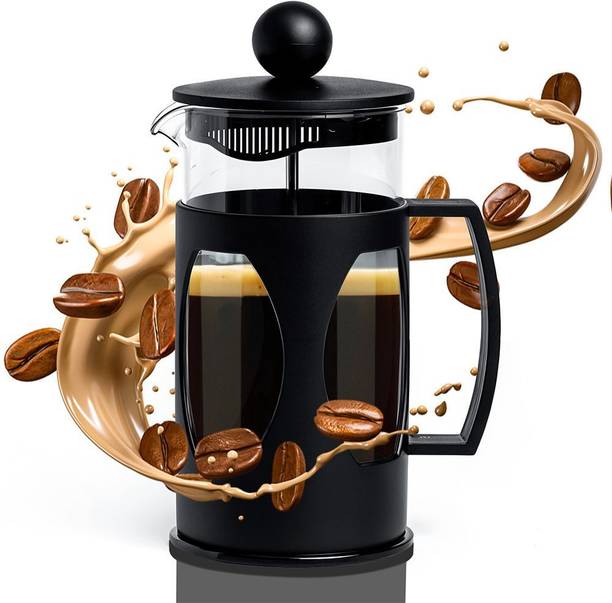 Birch & Co. French Press Coffee Maker, Stainless Steel & Borosilicate Glass, Lightweight 4 Cups Coffee Maker