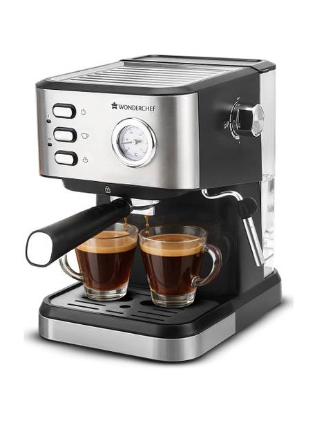 WONDERCHEF Regenta Espresso Coffee Machine With Steamer for Cuppuccino 19 Bar Coffee Maker