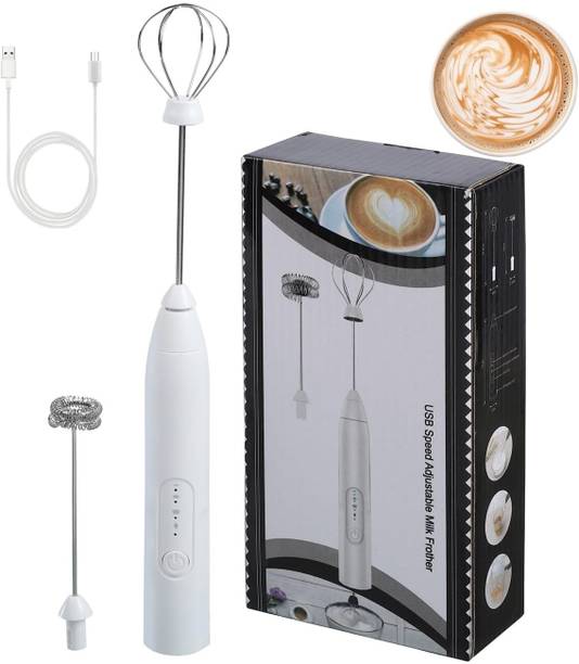 Sarchase USB Rechargeable Electric Milk Frother Coffee Foam Maker for Milk Foam and Drink 2 Cups Coffee Maker