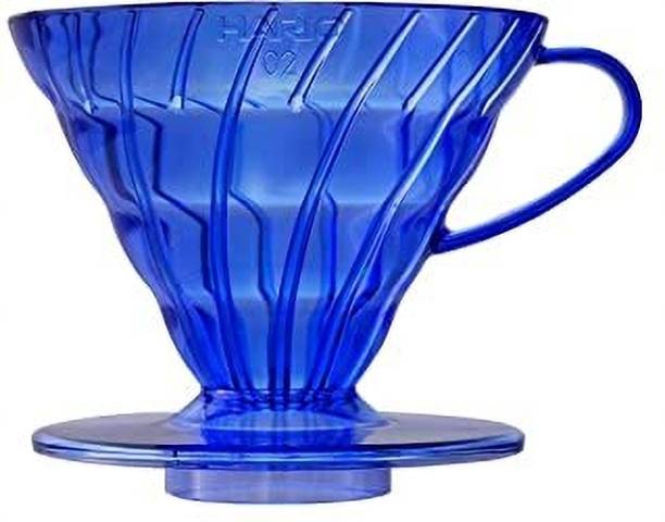 Hario V60 Plastic Coffee Dripper 02 – Transparent Cobalt Blue 4 Cups Coffee Maker