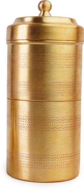 THANGAM Brass Coffee Filter Large 240ml Matt Finish 4 Cups Coffee Maker