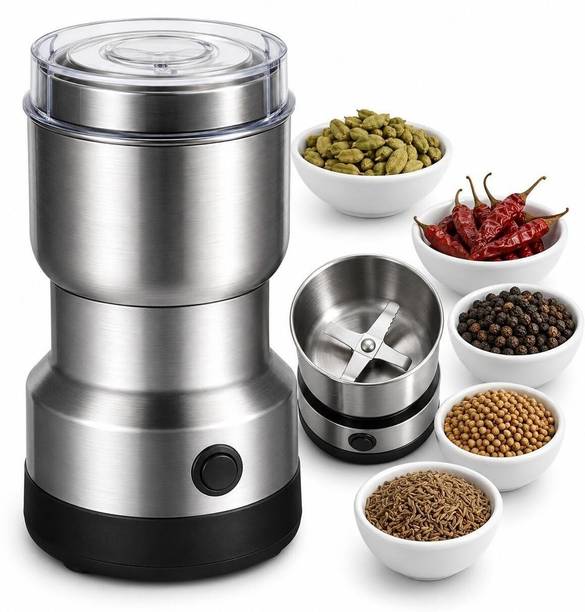 TREATTOES Multi-Functional Stainless Steel Coffee Bean Grinder for Spice, Miksi Mixer -T44 Personal Coffee Maker