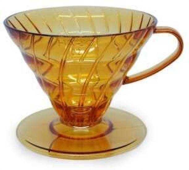 Hario V60 Plastic Coffee Dripper 02 – Transparent Honey Yellow 4 Cups Coffee Maker
