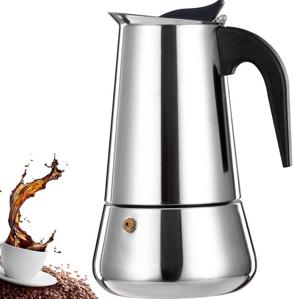 AMEEDARSHAN Corrosion-Resistant Steel Body Italian Coffee Classic Coffee Maker Four Cups 4 Cups Coffee Maker