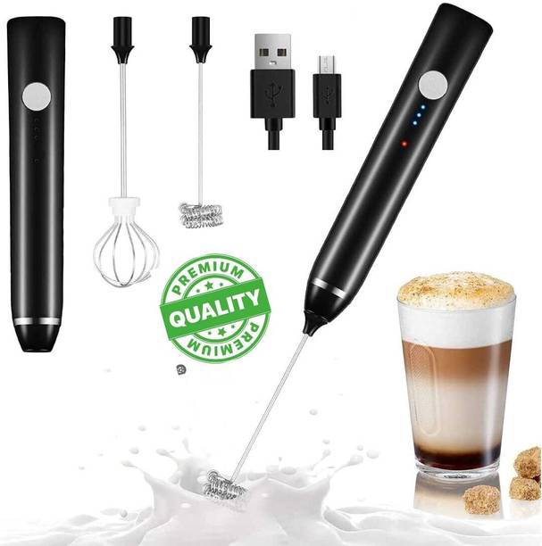 uzala Mini Portable Electric Whisk Frother Milk Foam Maker 9 Cups Coffee Maker