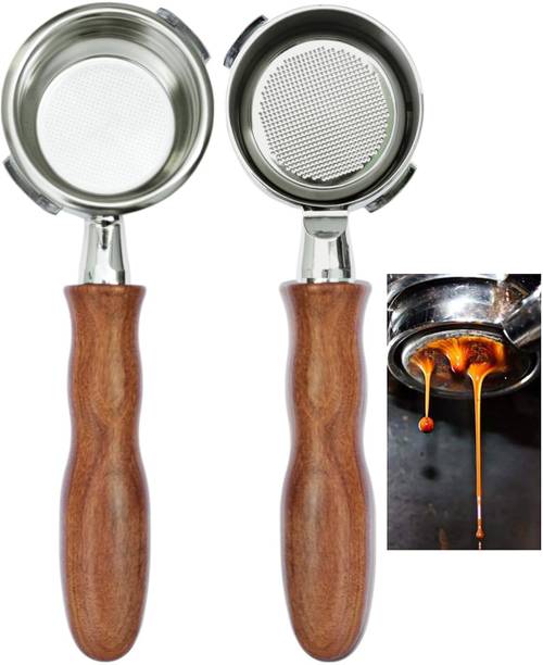 Brewalsa 58mm 2 ears Wooden Handle Portafilter Compatible with Gaggia series Machines Coffee Maker