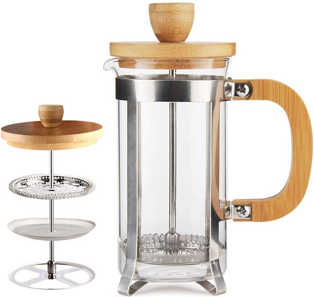 Cutting EDGE French Press Coffee/Tea Espresso Maker, Press Milk Frother, 350ml 3 Cups Coffee Maker