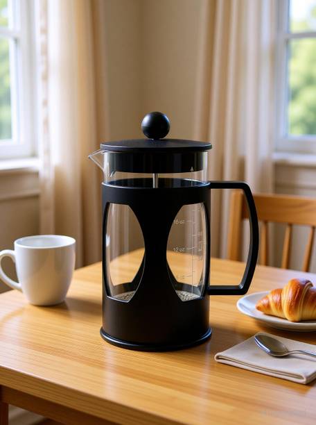 THE BEAN CO French Press Coffee Maker (350 ML) | 3 Level Filteration 2 Cups Coffee Maker