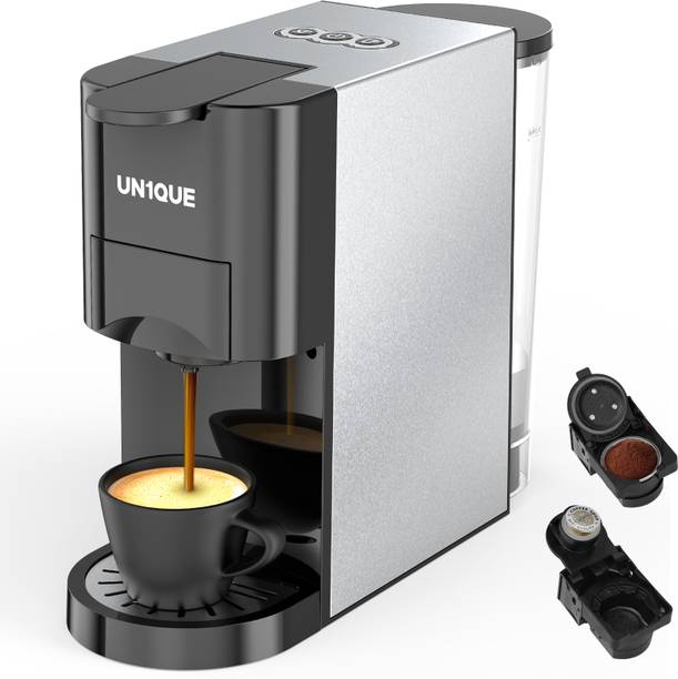 UN1QUE Capsules & Coffee Powder 2-in-1 Espresso Machine, 20 Bar Capsules Maker 8 Cups Coffee Maker