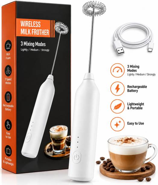 necpic Electric Milk Frother Rechargeable | Personal Coffee Maker
