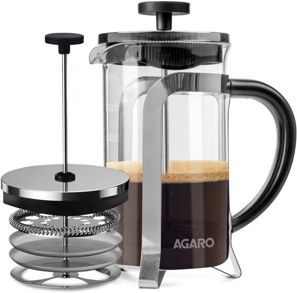AGARO Classic French Press Coffee And Tea Maker 4 Cups Coffee Maker