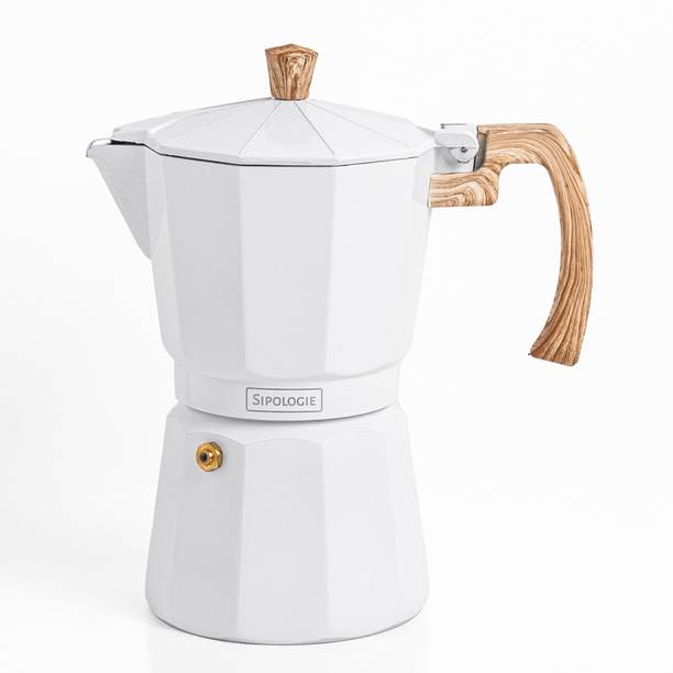 Sipologie Roma Moka Pot Stovetop Espresso Maker / Percolator/ Filter Coffee Maker 360ml 6 Cups Coffee Maker