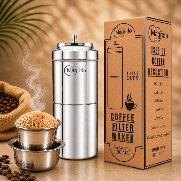 Magrido Stainless Steel South Indian Coffee Decoction Maker Personal Coffee Maker