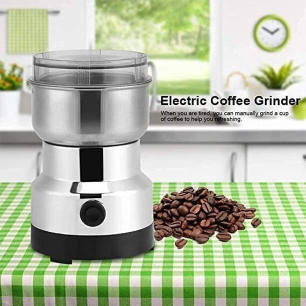 BazaarNest Grinder Multi-Functional Electric Stainles Steel Herbs Spices Nuts Grain Grinder Personal Coffee Maker