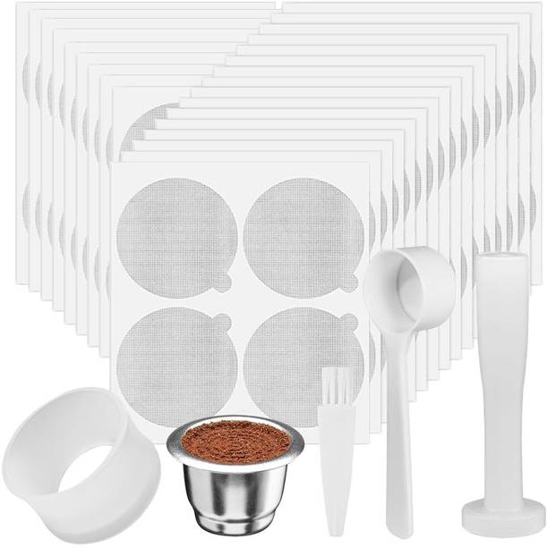SUPVOX Stainless Steel Refillable Espresso Coffee Pods Reusable Personal Coffee Maker
