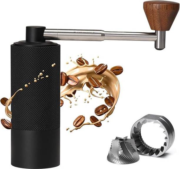 TIMEMORE Manual Coffee Grinder Nano 3 - Black 38mm S2C660 Burr for Pour-over and espresso 2 Cups Coffee Maker