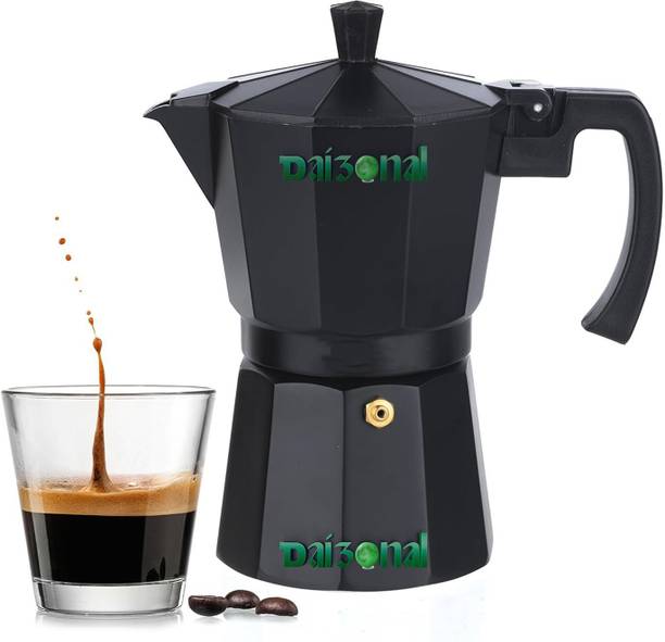 daizonalhub Classic Moka Pot, Stovetop,Espresso Coffee Maker, 300ML, Premium Aluminium Built Personal Coffee Maker