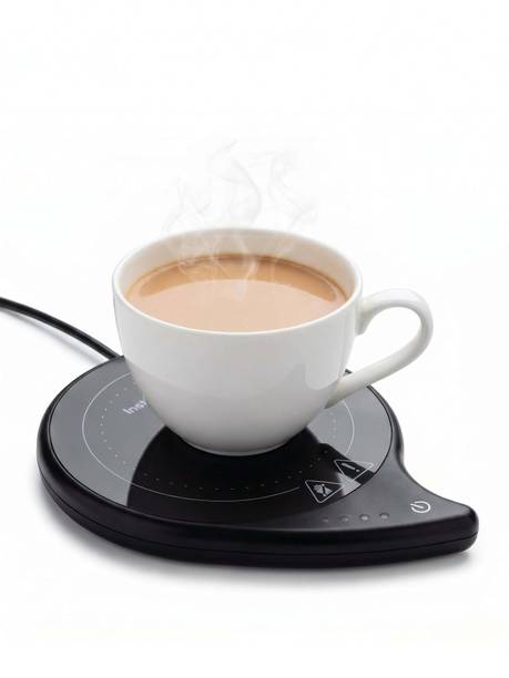 InstaCuppa Coffee Mug Warmer for Desk with 4 Adjustable Settings - Min 50*C - Max 80*C Personal Coffee Maker